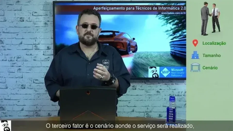 Capa do curso Aperfeiçoamento para Técnicos de Informática – Aurélio Baboo