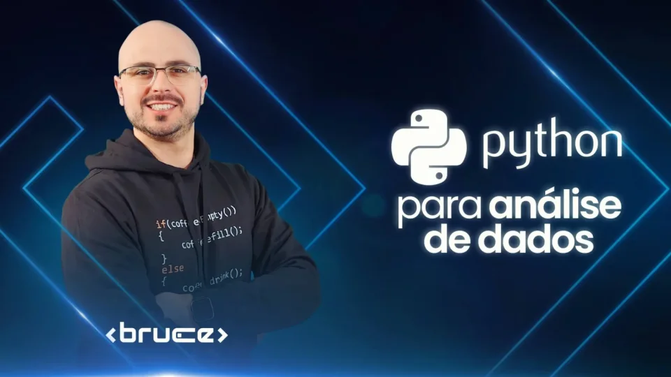 Capa do curso Python para Análise de Dados – Bruce Fonseca