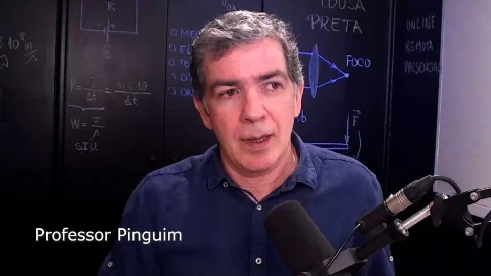 Capa do curso Física Extensivo – Prof. Pinguim