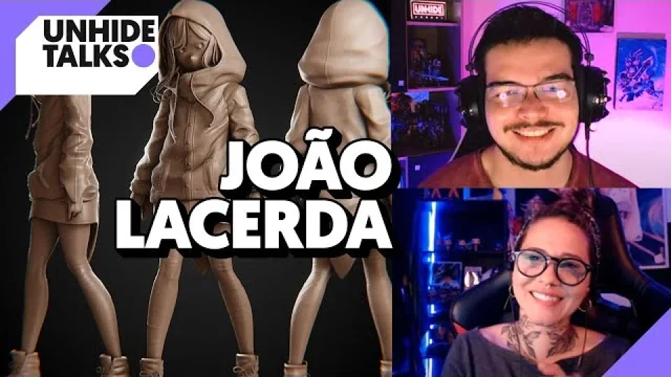 Capa do curso Escultura Digital no Blender – João Lacerda