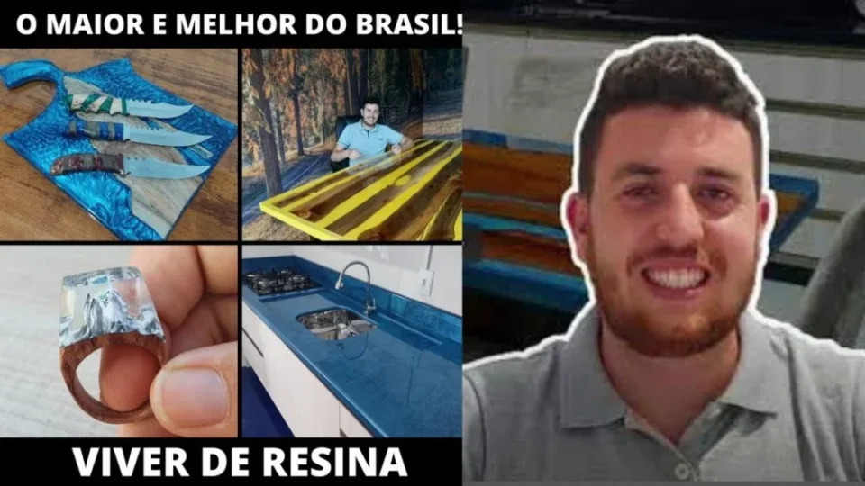 Capa do curso Viver de Resina – Junior Cesar Alves