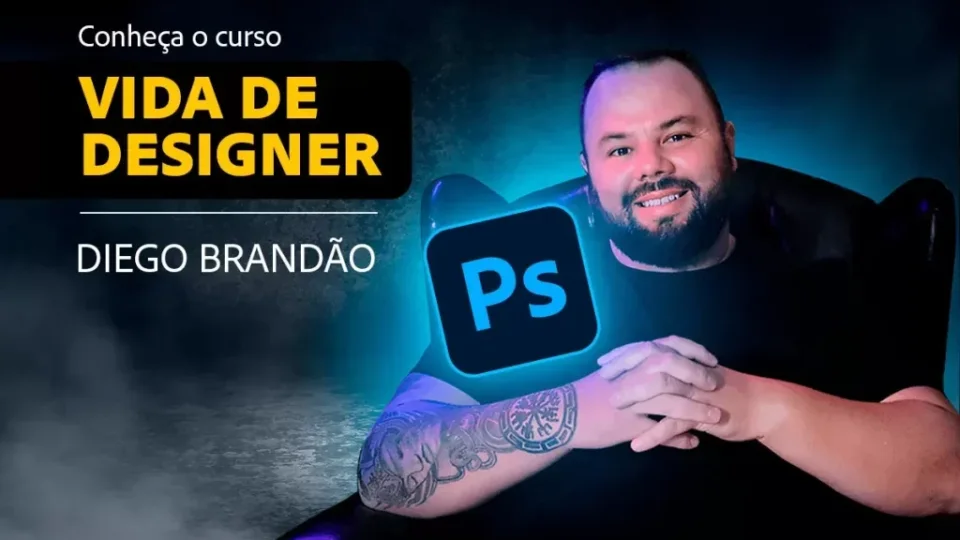 Capa do curso Photoshop e Social Media – Diego Brandão