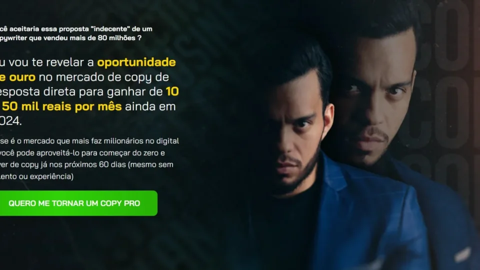 Capa do curso Formação Copy PRO – Tiago Filemon