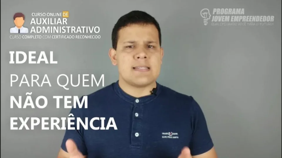 Capa do curso Auxiliar Administrativo – Jovem Empreendedor
