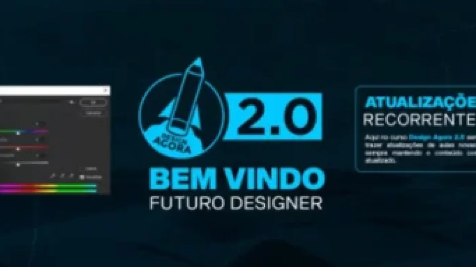 Capa do curso Design Agora 2.0 – Gustavo Hirt