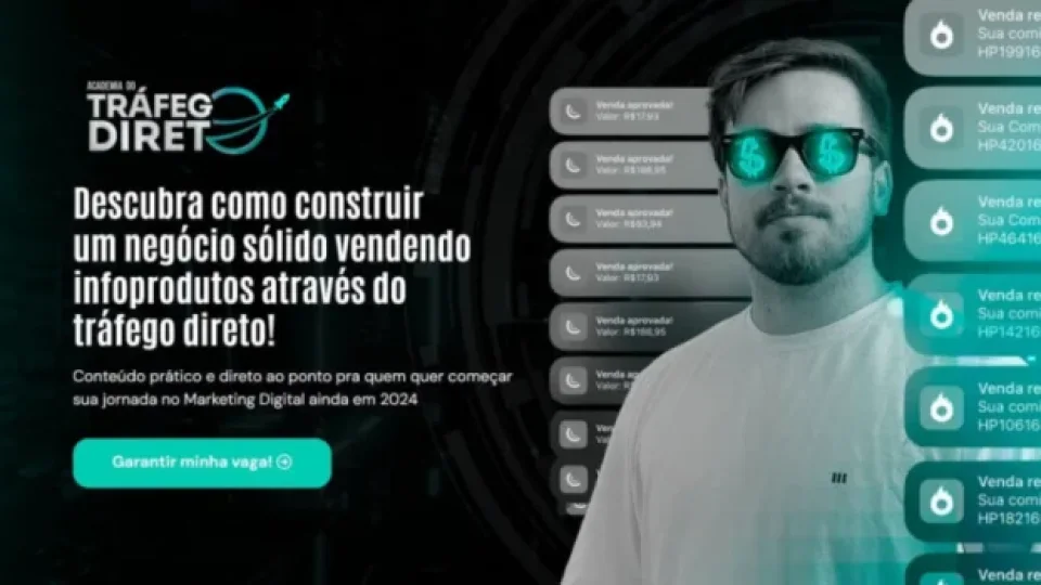 Capa do curso Academia do Tráfego Direto – Gabriel Saraiva