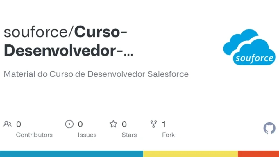 Capa do curso DEV Salesforce – Souforce