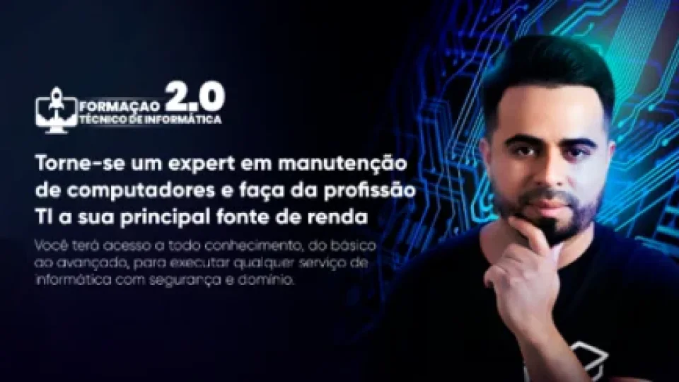 Capa do curso Formação Técnico de Informática 2.0 – Robson Costa