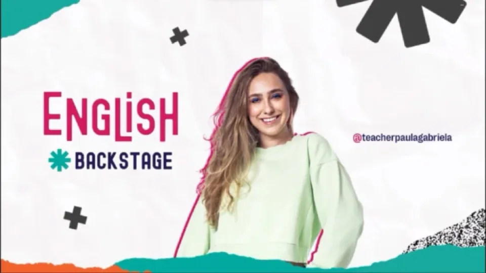 Capa do curso English Backstage – Paula Gabriela