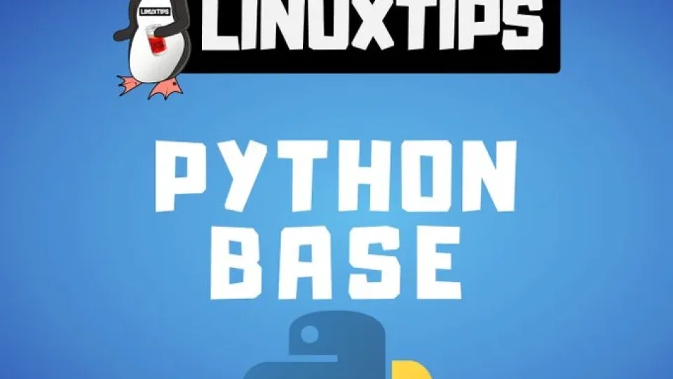 Capa do curso Python Base – Linuxtips