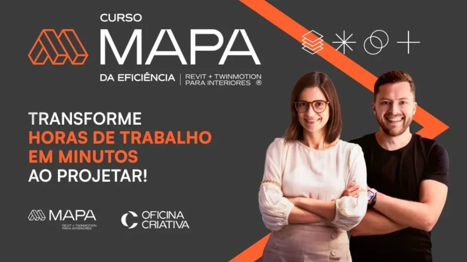 Capa do curso Revit + Twinmotion para Interiores – Oficina Criativa