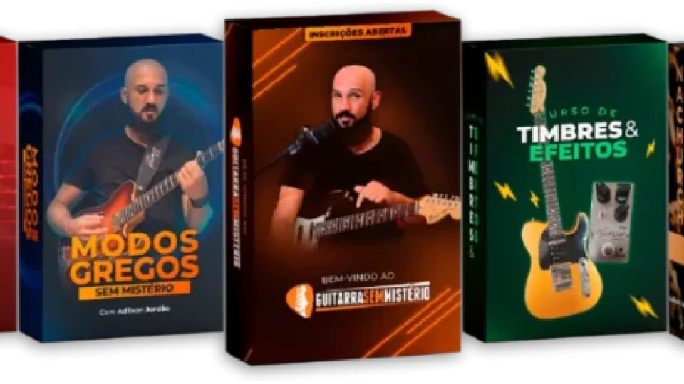 Capa do curso Guitarra SEM Mistério – Adilson Jordão