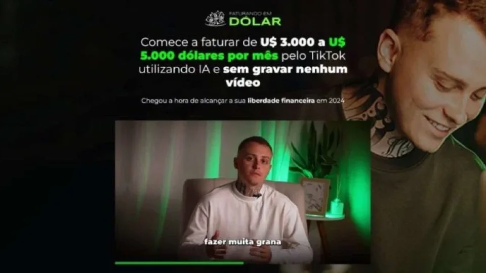 Capa do curso Faturando em Dólar – Ronaldo Tavares