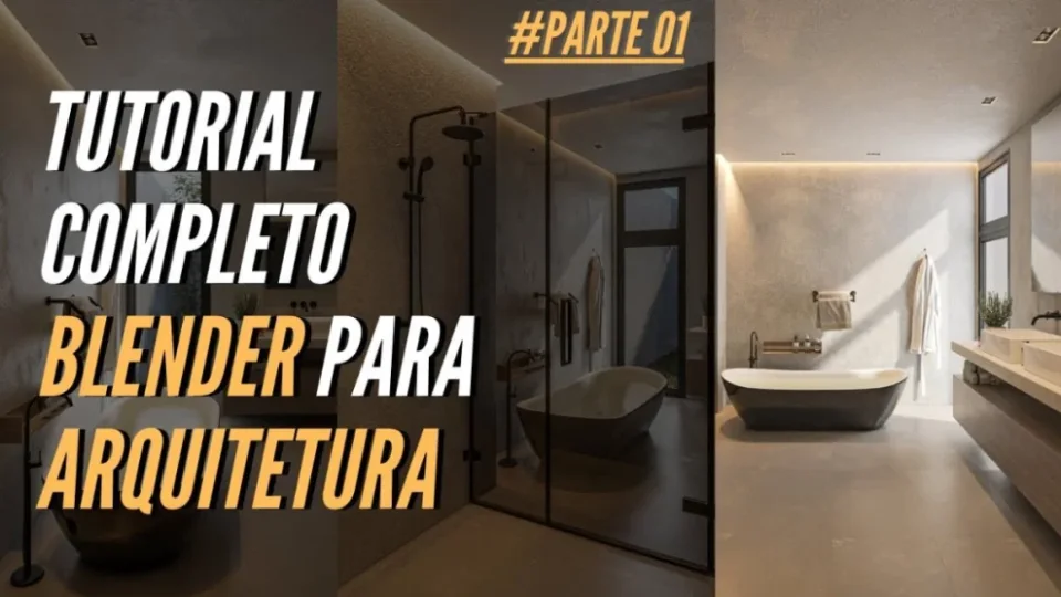 Capa do curso Blender 3D para Arquitetura – 3D Green