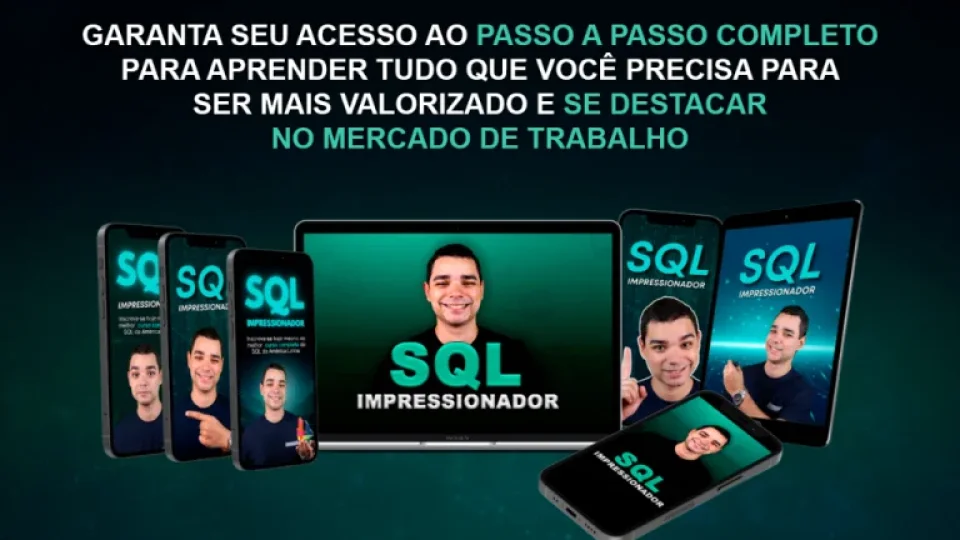 Capa do curso SQL Impressionador – Hashtag Treinamentos