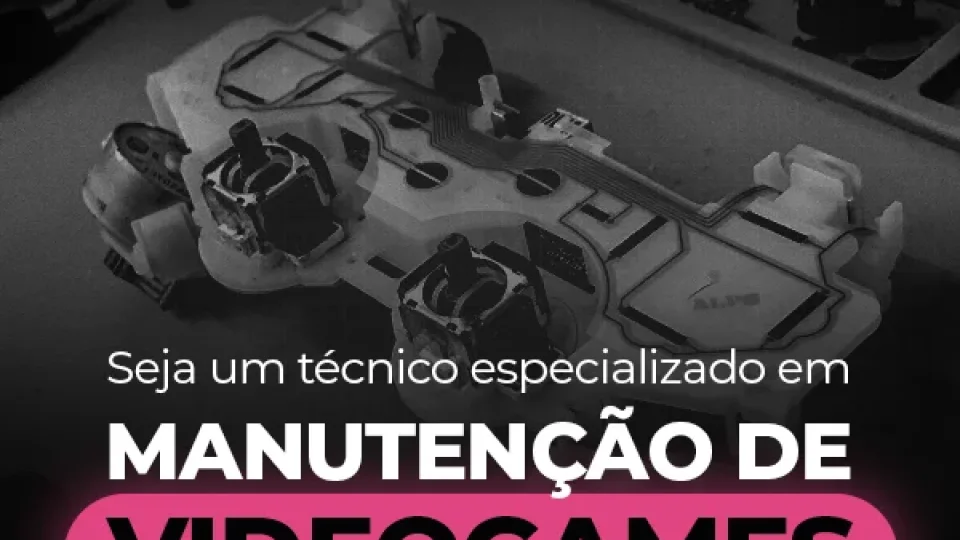 Capa do curso Manutenção de Video Games – Game Técnico