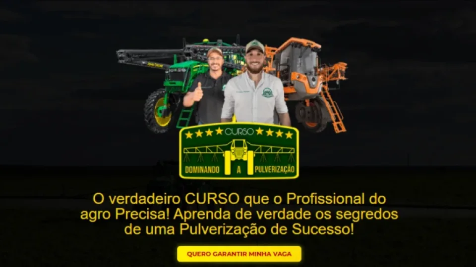 Capa do curso Dominando a Pulverização – Clube do Agro