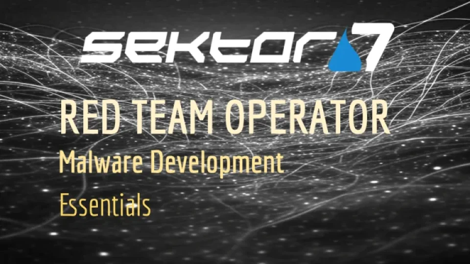 Capa do curso Malware Development – Sektor7