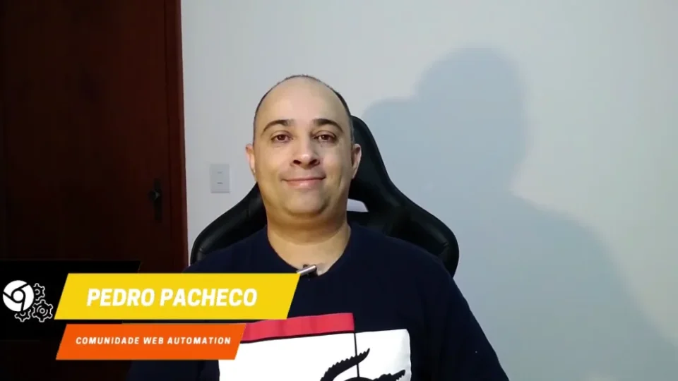 Capa do curso Como Automatizar Processos WEB – Pedro Pacheco