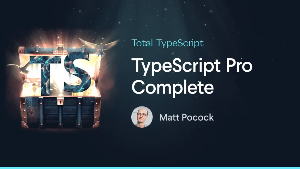 Capa do curso Total Typescript – Matt Pocock