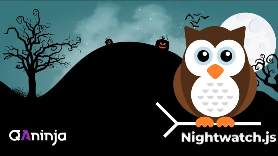 Capa do curso Automação para Zumbis com Nightwatch.js – QA Ninja