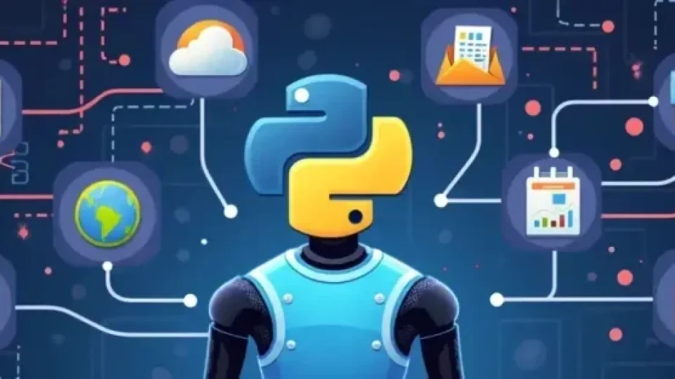 Capa do curso Agentes de IA com Python Openai – Hashtag Treinamentos